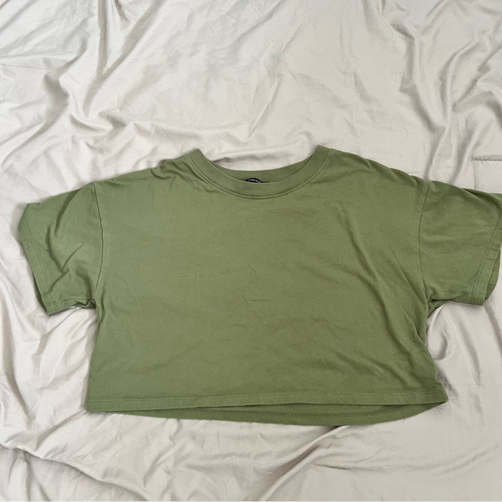 Green Forever 21 Crop Top